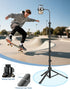 Victiv 85" 14 13 12 Phone Tripod Stand, Tall Cellphone Tripod for iPhone with Gooseneck Remote, Flexible Portable Phone