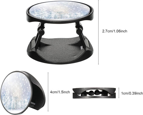 65 Pieces Sublimation Phone Holders, Collapsible Phone Grip Holder Adhesive Finger Stand Brackets for Smartphones