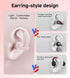 King Lucky i21 Open Ear Clip On Earbuds, Wireless Bluetooth Ear Clip Headphones with Mic, Noise Cancelling, Waterproof