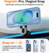 CANSHN iPhone 15 Case - Slim Sky Blue Magnetic Cover, MagSafe Compatible, MIL-Grade Drop Tested, Anti-Scratch,