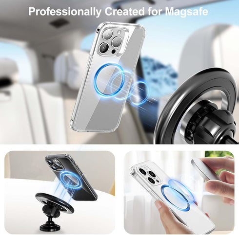 WONLIVE 3Pcs Universal Metal Ring Sticker, for MagSafe Ring Magnet Compatible with MagSafe Wireless Charger/Car Holder