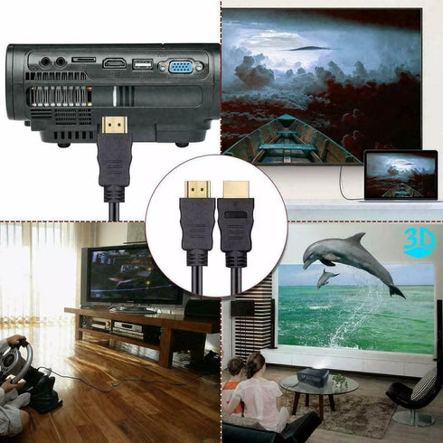 Musstad M2 M2 MP200-01 HDMI Cable Audio Video AV to HD TV HDTV Cord for AAXA LED Micro Pico Portable Projector