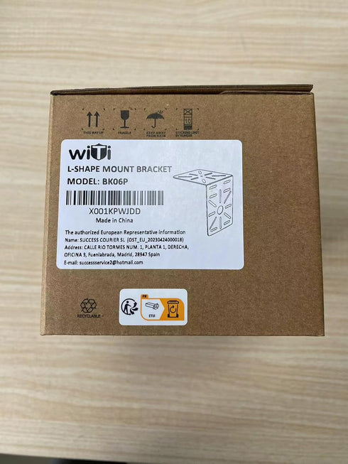 WiTi L-Shape Wall and Ceiling Mount Bracket for CCTV Cameras, Solid Metal Holder for Security Surveillance