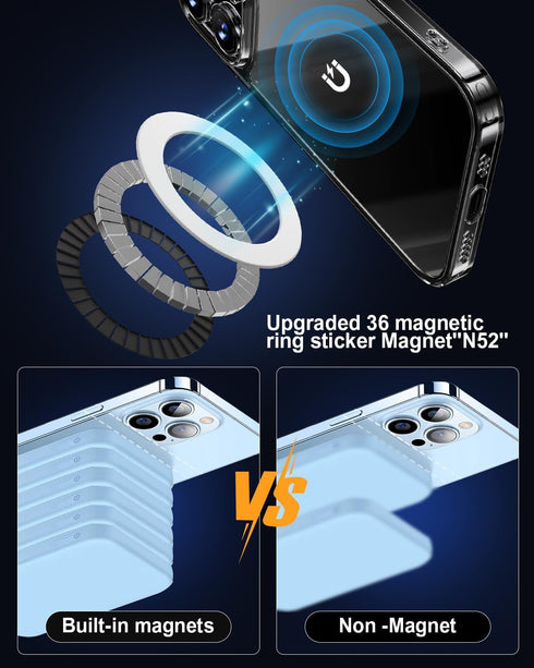 Magnetic Adapter Rings for Kindle Pop Socket Magnetic, Compatible with Magsafe Accessories & Wireless Charging for