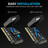 SABRENT M.2 NVMe SSD to PCIe x16 Tool-Free Add-in Card with Aluminum Heatsink, PCIe 5.0 Adapter