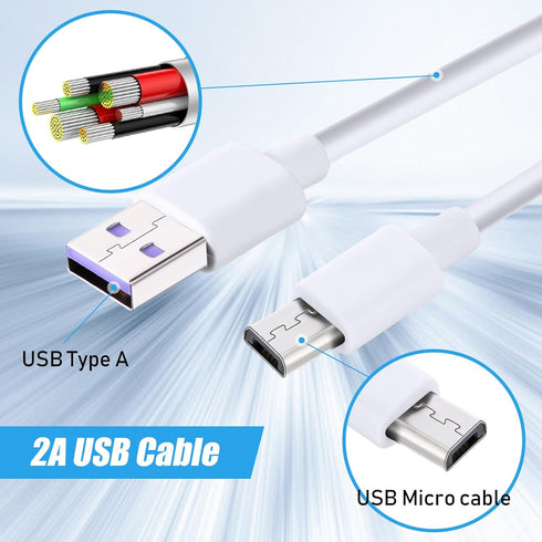 Kanayu 50 Pcs Micro USB Cable Bulk, 3.3 Ft Fast Charging Cable, Compatible with Samsung Galaxy S7, S6 Edge, Kindle, PS4