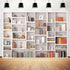 Xguatan 7x5ft White Bookshelf Backdrop Office Home Bookcase Photography Backdrop Decoration for Video