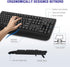 Wireless Keyboard, 2.4G Full-Sized Ergonomic Computer Keyboard with Wrist Rest for Windows, Mac OS, Laptop/PC/Desktop