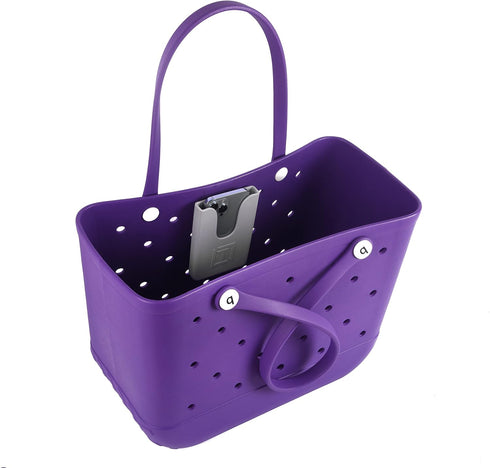Phone Holder Compatible with Bogg Bag, Universal Silicone Rubber Beach Bag Accessories and Attachment, Tote Bag Insert