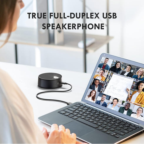 USB Computer Speakers with Microphone, PC Laptop Speaker with Mic, 3 Sound Modes, Enhanced Voice Pick up for Zoom