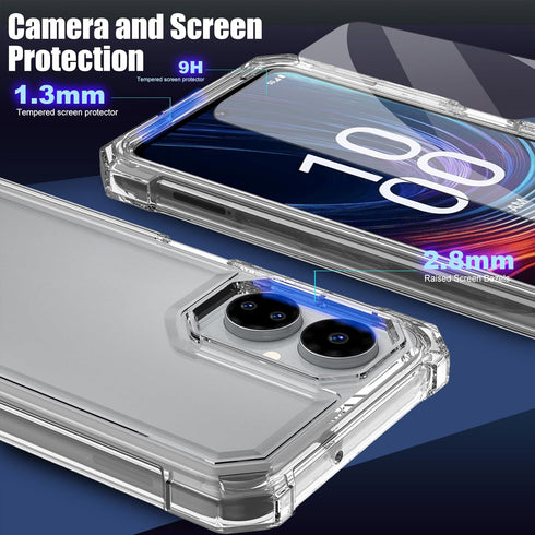 Celero 3 5G Phone Case - Ailiber with Screen Protector, 2 Layer Shockproof Protection - Heavy Duty Rugged Clear