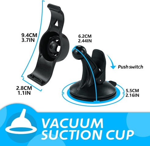 BOROLA Car Windshield Suction Cup Mount Holder Cradle Compatible for Garmin Nuvi 50 50LM GPS (Compare to Garmin 010-11765-02)