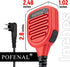 Waterproof 2 Pin Mic for Motorola Radios, R2 BPR40D, BPR40, CP100D, CP200D, 2 Pairs