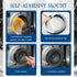 Figpade 4PCS Kit,3-Size 6" 6.5" 6.75" Speaker Foam Rings Speaker Gasket for Enhanced Bass & Noise