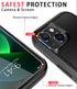 Diverbox Heavy Duty iPhone 13 Case (Black) - Shockproof, Dropproof, with Tempered Glass & Camera Lens Protectors.