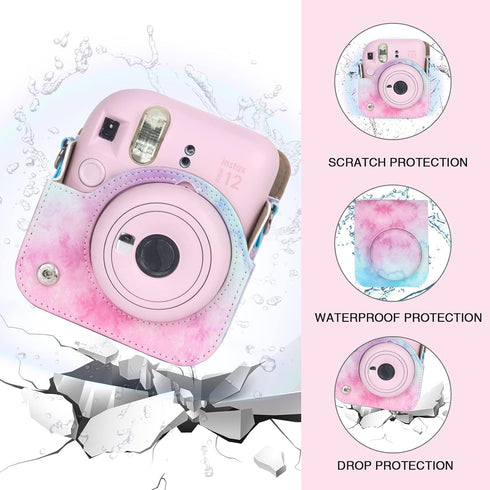 Protective Case for Fujifilm Instax Mini 12 Instant Camera, Light-sensitive Holes, Specially Designed for Mini 12 Camera