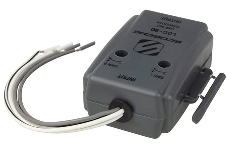 Scosche LOC80 Line Output Converter - 2 Channel RCA Converter for Car Audio