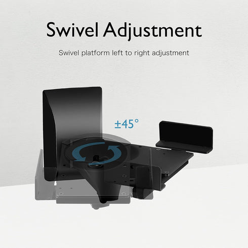 TNP Dual Bookshelf Speaker Wall Mount - 2 Pack, Adjustable, Compatible with Sony, Bose, Yamaha, Pioneer, Sennheiser, Supports up to 66 lbs