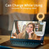 Generic 60 LEDs,3 5 Selfie Ring Light,Rechargeable Portable Clip-on Selfie Fill Light with Models & Level Brightness