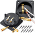 Kalevel 2pcs Speaker Box Terminal Cup Square with 2 Pair Banana Plugs, Screw Type Binding Post for 2-Way DIY Home Car