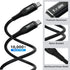USB C to C Cable 100W 2 Feet (2 Pack), Nylon Braided USB Type C Charging Cable, 5A Fast Charging for iPhone 15, MacBook