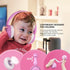 SHON Kids Wireless On-Ear Headphones, Pink Foldable Stereo with 3.5mm Jack, Wired Headphones for