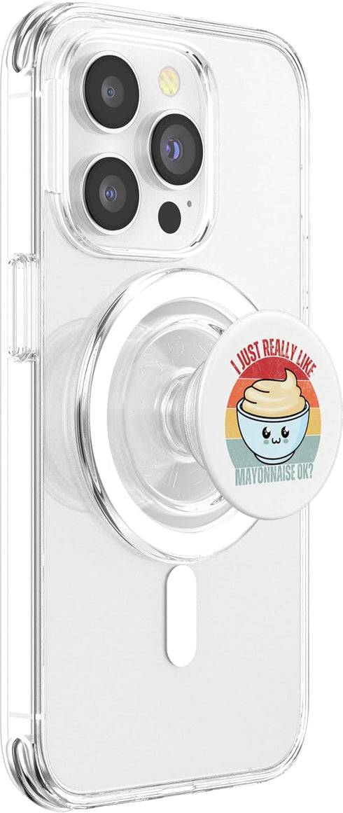 Funny Mayo Lover Mayonnaise Lover Gifts I Just Really Like Mayonnaise I Love Mayonnaise Kawaii Mayo PopSockets MagSafe