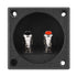 Speaker Box Terminal Cup, Double Binding Post Speaker Terminal Board, Push-in Jack Spring Loaded Connector for DIY
