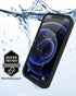 Diverbox Waterproof Case for iPhone 12 Pro Max, Durable Shockproof Cover with Kickstand & Screen Protector (Black)