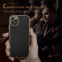 LOHASIC Luxury Leather Slim Business Case for iPhone 12/12 Pro, Soft Grip Shockproof Bumper Cover for Men and Women -