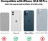 OTOFLY Soft Silicone Case for iPhone 12/12 Pro, Stone, Military Grade Drop Protection Anti-Scratch Microfiber