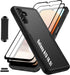 LMDAMZ Galaxy A13 (5G) Rugged Shock Resistant Case, 6.5" Double Layer, with Magnetic Car Mount & 2 HD Screen Protectors