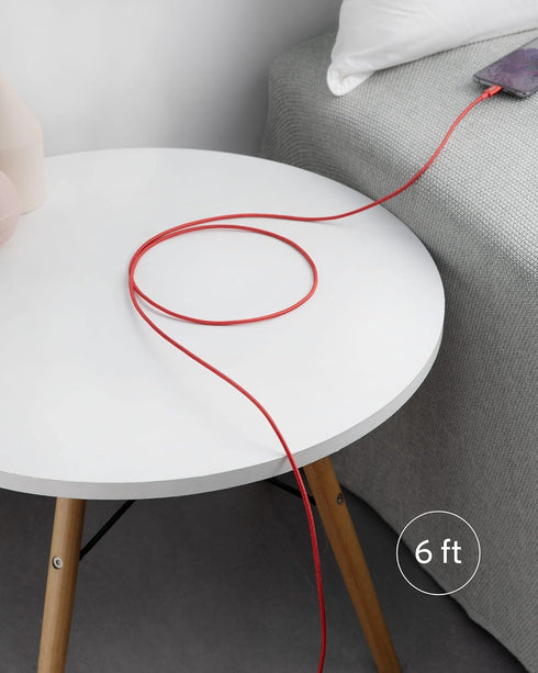 Anker 333 Fast Charging Cable (6ft, 100W, 2-Pack) for MacBook Pro, iPad Pro, Galaxy S21, Pixel, Switch & more (Red)