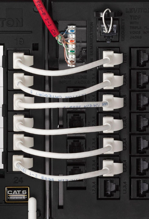 Leviton 5e Ultra High Flex Ethernet Patch Cable, 6-Inch, 5HHOM-6IW, White