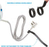100 PCS Adjustable Reusable Cable Ties with Hook and Loop, 8 Inch Multi-purpose Wire Management Straps for Home, Office