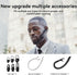TMGADTDU Headset, 30Hrs 200 Bluetooth Single-Ear Wireless Earpiece with ENC Noise Canceling Mic, Call Time Handsfree