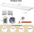 Monitor Stand Riser, Wood & Acrylic Computer Monitor Stand with LED Light, Desktop Organizer for Computer, Laptop,