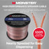 Monster XP Copper Clad Aluminum (CCA) Speaker Wire, 12 Gauge Cable, 100 FT Spool, Ideal for Home Cinema and Car Audio