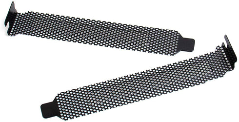 AUEAR 10 Pack Black PCI Slot Cover Hard Steel Filter Blanking Plate with Screws