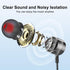 3 Pack MP3 3.5mm Wired Earbuds with Microphone, In-Ear Headphones Wired with Noise Blocking &Volume Control, Premium