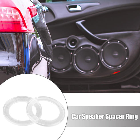 X AUTOHAUX 2Pcs Car Speaker Spacer Ring Mounting Plate for 2.5 Inch Speakers - Acrylic 60mm ID Universal
