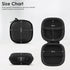 Earbud Case Hard EVA Earphone Carrying Storage Bag with Carabiner for Airpods, Headset, Flash Drive, Charging Cable