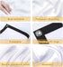 BooLooT 120 Inch 16:9 (120 inches) Projector Screen Portable Movies Screens Foldable Wrinkle-Resistant Fabric with Dual