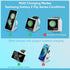 Fast Wireless Charger for Samsung, 2 in 1 Foldable Travel Charging Station for Galaxy Z Flip 6/5/4 and Motorola Razr+