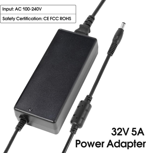 32V 5A Power Adapter Supply, 32V 5A Power Supply for Home Audio Bluetooth Stereo Receiver Amplifier Mini Hi-Fi