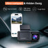 Veement 1296P V300 24H 256GB Dash Cam Front Dashcam, WiFi Dash Camera for Cars with App, Night Vision, Mini Hidden