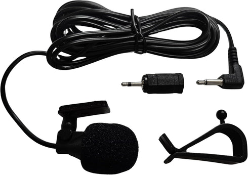 FingerLakes Universal Car Microphone Mic, Fits 3.5mm and 2.5mm Bluetooth Enabled Car Stereo Radio GPS Units, Black
