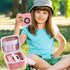 Lumus&Solem Pink Kids Camera Case - Storage Bag Compatible with Instant Cameras and Digital Video Cameras for Girls and