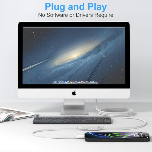 Cable,10FT Cable,5Gbps Mouse USB Extension USB A White Type A to Type A Extender Male to Female Extension Cable Hub