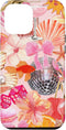 iPhone 14 Pro Max Case, Vintage Collage Art Pink Summer Scrapbook Floral Aesthetic